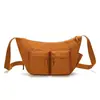 Nueva Bolsa de Tela de Nylon de Gran Capacidad para Hombres y Mujeres, Resistente al Agua, Bolso Bandolera Casual Estilo Tooling Multibolsillos