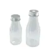 Botella de Yogur para Mascotas Personalizada 250ml300ml Botella de Leche Transparente Botella de Té de Leche Botella de Plástico Desechable con Tapa de Agujero