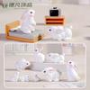 Transfronterizo Lindo Animal Conejo Realista DIY Resina Artesanía Accesorios Micro Paisaje Adornos para Coche Accesorios Decorativos