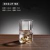 Conjunto de Copos de Vinho Branco Jinshan Espessado 100ml 0,1kg com Escala, Disponível para Atacado, Estilo de Luxo Leve com Folha de Ouro