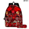 Novo Produto Transfronteiriço 2025 Conjunto de Duas Peças Mochila Forsaken Gubby, Estojo e Lancheira com Estampa