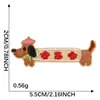 Dibujo Animado Autoadhesivo Mini Lindo Perrito DIY Accesorios de Ropa Decoración Funda de Teléfono Taza de Agua Parche Parche de Tela Bordado