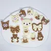 Série Mika Acessórios de Resina DIY Patches de Urso Capa de Celular Decoração com Cola de Chantilly Pacote de Material Artesanal Atacado