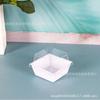 Nueva caja de pastelería estilo japonés leche de coco pequeña cuadrada postre caja de pastelería horneado transparente cuadrada caja para pastel