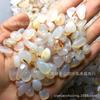 Cascalho de ágata branca natural com cerca de 15mm por 100 gramas
