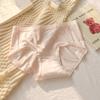 Ropa interior modal para mujer, 100% algodón, suave, sin marcas, antibacteriana, transpirable, de verano, pantalones cortos triangulares de cintura media.