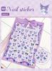 Adesivos de Unha 5D Disney para Crianças Estilo Princesa Adesivos Fofos de Nail Art Estilo Ins Decorações de Unha Frescas e Simples
