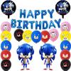Amazon nuevo estilo Sonic Hedgehog Sonic niño traje de fiesta de cumpleaños Sonic globo de aluminio