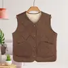 Colete de algodão para homens no outono e inverno, tamanho grande, nylon de alta elasticidade, gola alta, sem mangas, colete quente, novo estilo