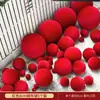 Natal Vinho Veludo Vermelho Bola Loja Decoração Enfeites Pendurados Loja da Moda Ponto de Foto Shopping Montagem de Cena Festiva Decoração