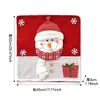 Decoraciones de Navidad, Fundas para Sillas con Sombreros, Fundas para Taburetes, Fundas para Sillas de Muñeca, Decoración para el Hogar Europea y Americana, Mini Bufandas de Navidad