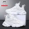 Zapatos Infantiles Babudou para Niños y Niñas, Zapatos Blancos Infantiles, Zapatos Deportivos Blancos Infantiles Transpirables Medianos y Grandes, Zapatos de Correr de Cuero para Niños
