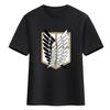 Atacando gigante camiseta anime bidimensional Allen soldado largo de tres piezas Lewell libre Ala algodón manga corta camiseta