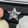 Broche Nuevo Estilo 2025 Chanel Estrella de Cinco Puntas Doble C para Mujer, Pin Pequeño de Acrílico Corazón Estilo Chanel, Accesorios Chanel al por Mayor