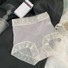 Roupa íntima tipo máscara de malha respirável sem costura ultra fina de cintura alta para contrair a barriga feminina 7A com forro de seda de amoreira antibacteriana