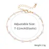 Joia Transfronteiriça Europeia e Americana Mais Vendida Pulseira de Pérolas Retrô para Mulheres, Temperamento Simples, Pulseira de Moda com Personalidade Tendência para Mulheres