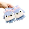 Guantes de Medio Dedo con Cubierta abatible, Guantes de Invierno sin Dedos para Niños, Lindos y Cálidos para Niños, Niñas y Niños, con Forro de Felpa