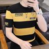 Camiseta de Manga Curta Estilo Coreano Binglinen Masculina Bingsilk Camiseta de Manga Curta Camiseta Básica