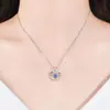 Collar de Corazón Pulsante en Stock, Material Ecológico Transfronterizo Europeo y Americano, Cadena Dinámica para Clavícula con Forma de Corazón, Regalo de San Valentín al por Mayor