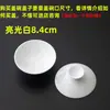 1 pieza se vende individualmente gaiwan de porcelana blanca alta pintado a mano para preparar té tapa roja tetera de porcelana azul y blanca juego de té gongfu de porcelana blanca accesorios