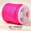 Hejiajin No. 72 Hilo de Jade Hilo Teñido Materiales Hechos a Mano DIY para Pulseras, Cordones Tejidos, Collares con Colgante y Cordones Trenzados