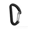 No. 4 hebillas de resorte de alambre en forma de D, gancho de liberación rápida, aleación de aluminio, gancho externo, accesorio para llavero para mochilas exteriores de alta resistencia