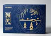 Caja de Regalo de Pasteles de Luna del Festival de Mediados de Otoño Caja de Empaque Personalizada de Seis Pasteles Caja de Papel Caja de Pasteles de Luna Caja de Empaque de Pastelería Estilo Chino Nuevo Caja Vacía