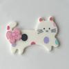 Polo Dot Kitten Dog Bow Cartoon Acessórios Acrílicos DIY Material Feito à Mão Capa de Celular Sapatos com Buracos Decorativos