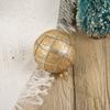 Bola de cristal transparente pintada a mano para Navidad, 6 cm, para árbol de Navidad, decoración para fiestas, regalos, tamaño ajustable.