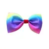 Diadema de Lazo Multicolor Arcoíris Degradado para Niña Pasador Accesorios para el Cabello de Bebé de Niña Clip de Pico de Pato para el Segundo Hijo