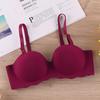Sudeste Asiático Transfronterizo Ropa Interior Shumei Una Pieza Ropa Interior para Niña Color Caramelo Pecho Pequeño Levantar Engrosado Sin Aro de Acero