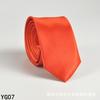 Corbata de color liso para hombre, estilo coreano, informal, de 5 cm, de seda, estrecha, para boda, negocios, ejecutivos, venta al por mayor