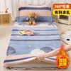 Capa de colchão com forro de fleece para inverno para cama de solteiro de dormitório estudantil 90x200, capa de colchão de fleece coral