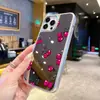 Funda de Teléfono Estilo Coreano con Cerezas y Espejo Adecuada para Apple 17 Pro, Sensación de Alta Gama, Funda Dura de Cobertura Completa para iPhone 16