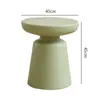 Sofá nórdico para el hogar, mesa de centro pequeña, sala de estar sencilla y moderna, mesa de esquina redonda creativa de plástico, mesa de diseño