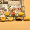 Serie de Juguetes de Comida de Simulación Pan de Desayuno Galletas Resina Manualidades DIY Decoraciones Adornos Pequeños Lindos de Escritorio Adornos Colgantes