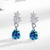 Joyería Chengda Pendientes Simples de Gota de Agua Coreanos de Temperamento Niche de Alta Gama Pendientes de Cobre Chapados en Oro Pendientes Transfronterizos Europeos y Americanos
