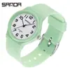 SANDA Reloj Más Vendido para Hombres y Mujeres Moda Estilo Pequeño Fresco Reloj Infantil Estudiante Examen Impermeable Deportivo Reloj de Cuarzo