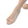 Sapatos de salto baixo femininos estilo francês doce com laço, novos da coleção outono 2026, mocassins de salto baixo, bico redondo, para calçar sem cadarço