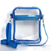 Bolsa Transparente de PVC para Cosméticos Transfronteriza para Viaje, Bolso para Cosméticos con Correa de Hombro Extraíble, Bolso Cruzado Portátil Impermeable
