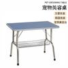 Mesa de belleza para mascotas al por mayor de fábrica con cesta de almacenamiento, escritorio texturizado, mesa de baño para perros en casa, forma para secar el pelo y esquilar