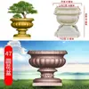 Molde de vaso de flor de cimento redondo estilo europeu espessado para bonsai molde de concreto moldado in loco modelo de plástico molde de coluna romana