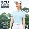 Calças Flare de Golfe Femininas, Roupa de Verão Feminina, Calças de Manga Curta com Proteção Solar, Conjunto Feminino