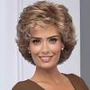 Peruca Feminina Europeia e Americana Comércio Exterior Cabelo Curto Cacheado Adereço de Cabeça para Meia-Idade Cabelo Curto Cacheado