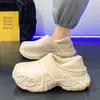 Novos sapatos de algodão plus size para inverno, moda para casais, forro de lã, conjunto de tendências para pés, atacado de algodão para casa