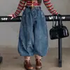 Pantalones vaqueros jacquard retro para niñas de otoño 2026 nueva camisa base a rayas de color dopamina elegante para niños de primavera y otoño