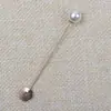 Acessórios para Fazer Joias DIY Suporte para Broche Longo Alfinete de Pérola Flor de Lapela (Corsage) Fivela para Toalha de Seda de Vestuário