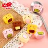 Comida de Brinquedo para Brincar Sanduíche Urso Pão Acessórios de Resina Cola de Creme Capa de Celular DIY Agulha de Cabelo Furo Fivela de Sapato
