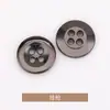 Botões pequenos côncavos de quatro furos costurados à mão, estilo Chanel, adequados para roupas, casacos, peças de outer wear, suéteres e malhas; botões de metal