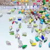 2*4mm Gota d'Água Fundo Plano Nail Art Série Explosão Diamante de Unha Cristal de Vidro Acessórios para Nail Art Acessórios de Unha Vestíveis Atacado